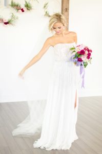 Navy, white, pink fresh florals elopement inspired styled details